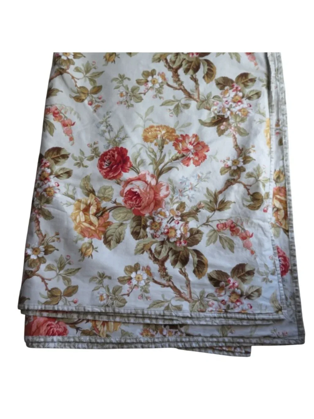 Charter Club Floral Reversible Cotton Sateen Duvet Cover Full/Queen